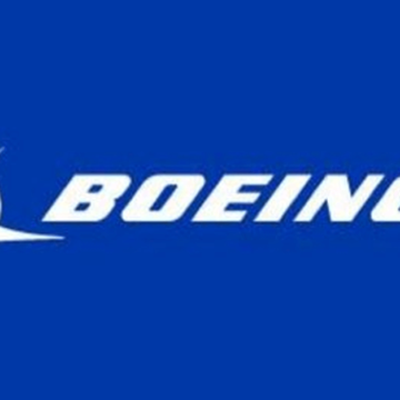 Boeing Logo Boeing logo blue background