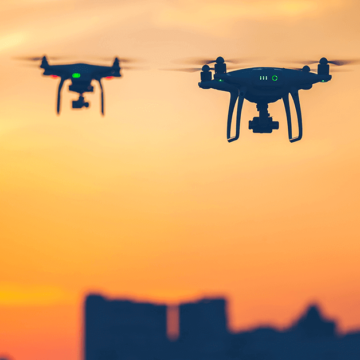 Russia May Open Drone Production Facilities in the Middle East two drones flying