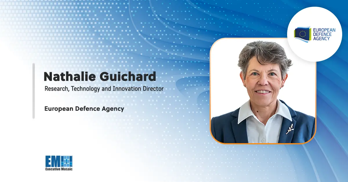 Nathalie Guichard, RTI Director, European Defence Agency Nathalie Guichard Appointed to Lead Research, Technology, Innovation at European Defence Agency