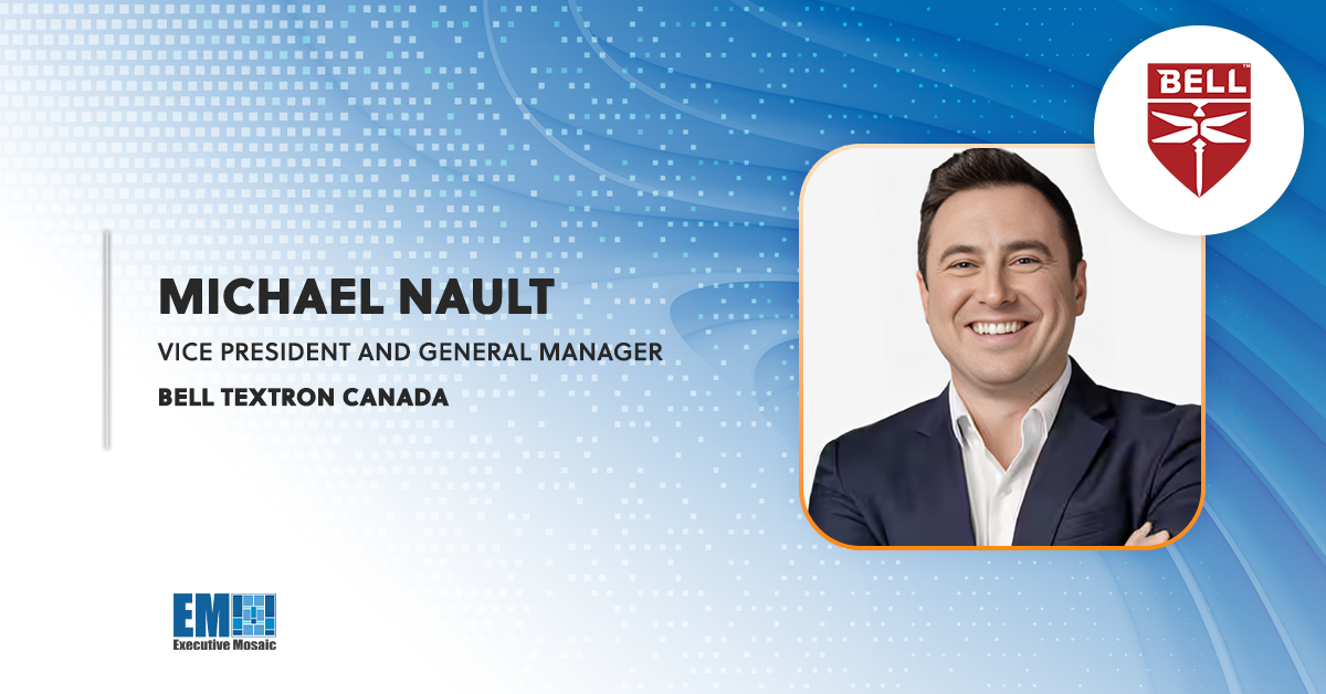 Michael Nault, Vice President and General Manager, Bell Textron Canada Bell Seeks to Deliver Canada’s First Modified Griffon Helicopter in 2026