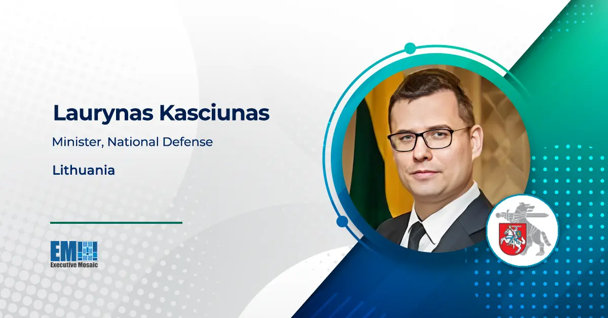 Laurynas Kasciunas, Minister of National Defense, Lithuania Lithuanian MOD Orders Air Defense Systems From Saab