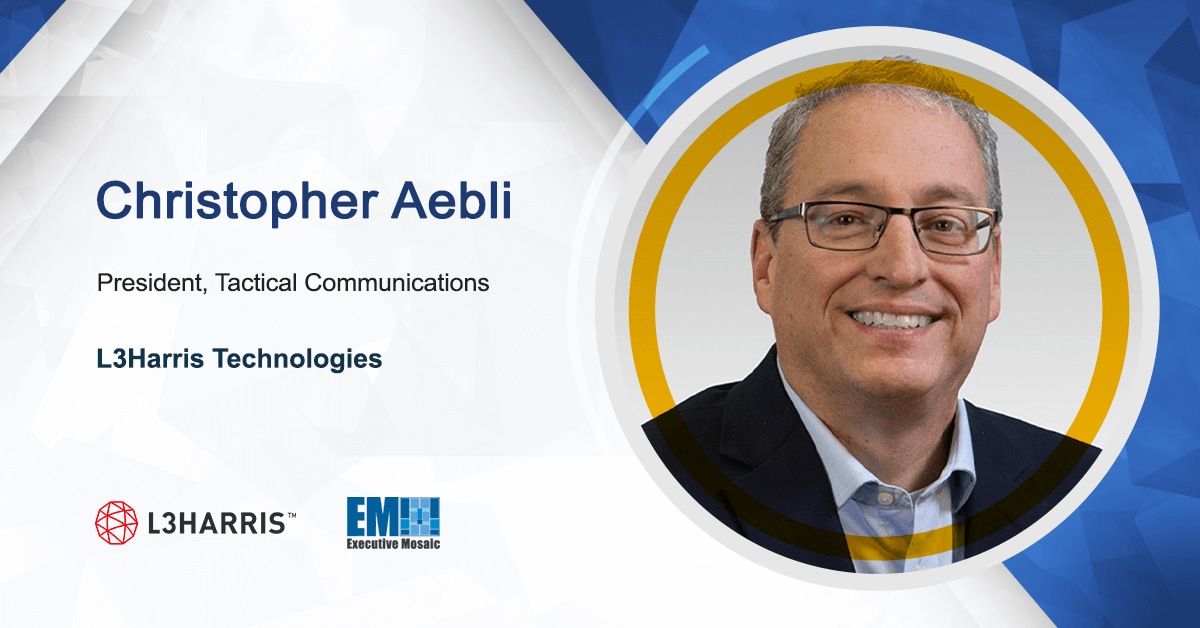 Chris Aebli, President of Tactical Communication Systems, L3Harris Technologies L3Harris Presents Communications Equipment Support Center Model for Indo-Pacific Users