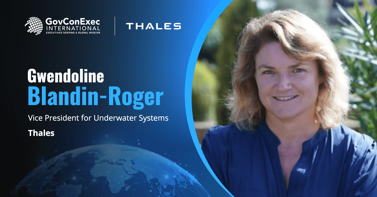 Gwendoline Blandin-Roger, Vice President for Underwater Systems, Thales Thales, Exail Receive Contract to Improve France’s Naval Mine Detection Capabilities