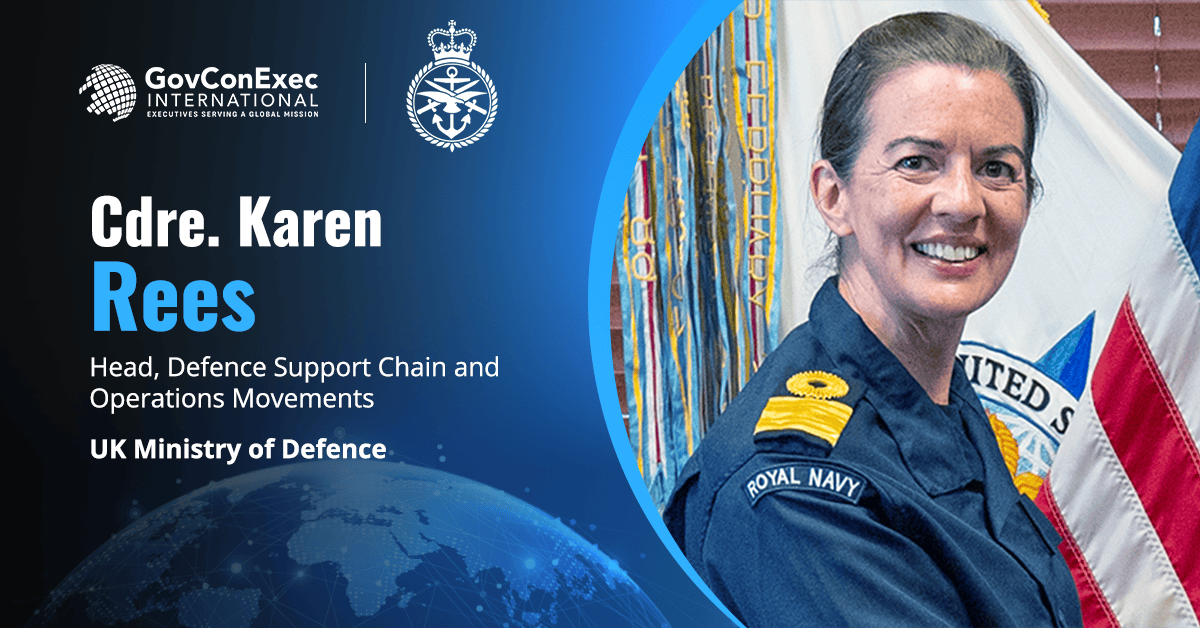 Cdre. Karen Rees, Head of Defence Supply Chain Operations & Movements, UK Ministry of Defence UK Taps Foreland Shipping for Equipment, Supplies Transportation Services