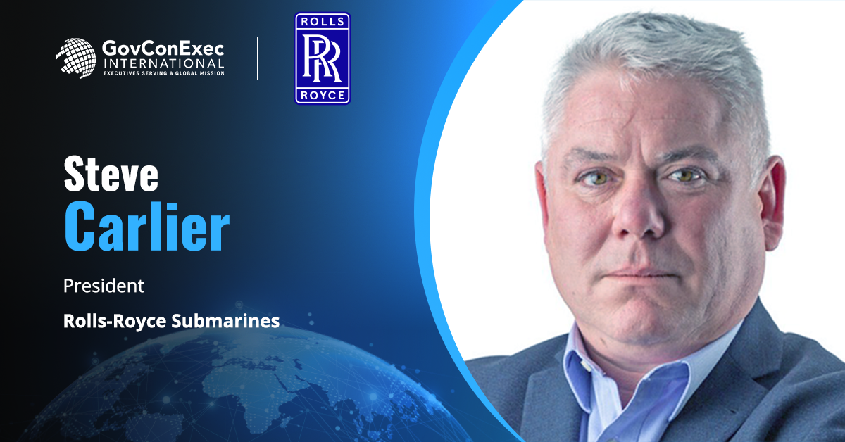Steve Carlier, President, Rolls-Royce Submarines Rolls-Royce Secures $11.2B UK Nuclear Submarine Support Contract