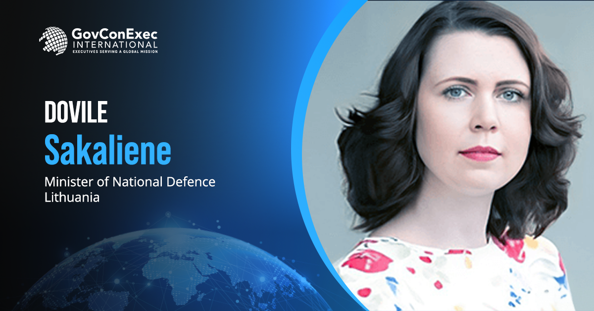 Dovile Sakaliene, Minister of National Defence, Lithuania Lithuania Assures Continued Partnership With US Defense Vendors