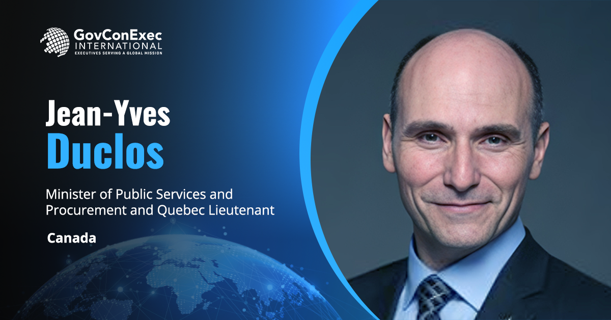 Jean-Yves Duclos, Minister of Public Services and Procurement and Quebec Lieutenant, Canada Canada Rolls Out Phase 1 of Defense Supply Chain Cybersecurity Program