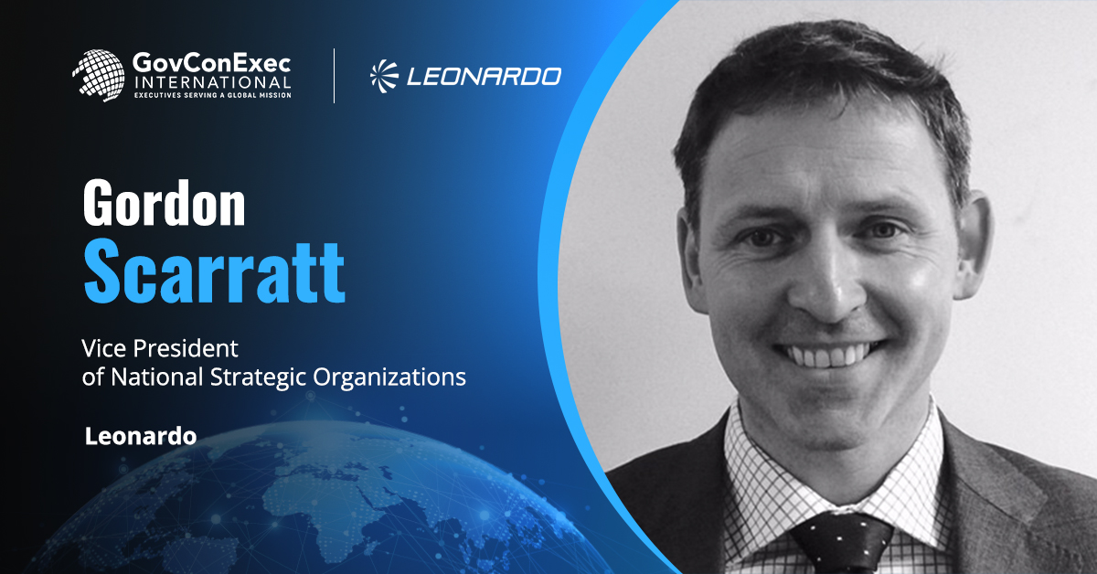 Gordon Scarratt, VP of national strategic organizations at Leonardo