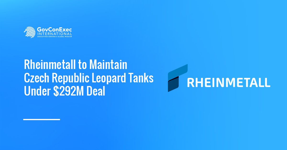 Rheinmetall on Czech Republic Leopard tank maintenance contract win