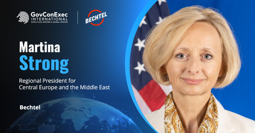 bechtel-martina-strong-central-europe-middle-east-executive-move Martina Strong headshot. Former US diplomat as new Bechtel regional president