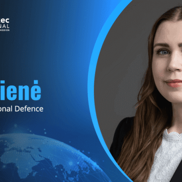 Dovilė Šakalienė headshot. Lithuanian defense minister on Baltic region air defense