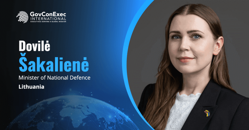 Dovilė Šakalienė headshot. Lithuanian defense minister on Baltic region air defense