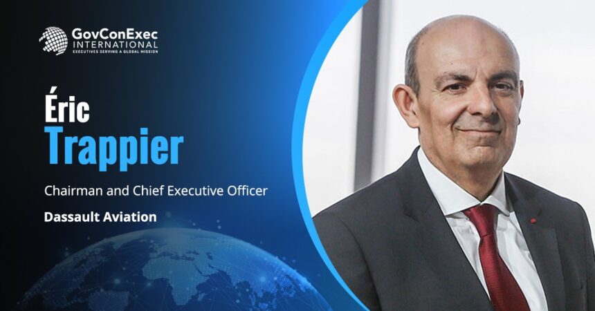 Éric Trappier headshot. Dassault CEO on new production facility in France.