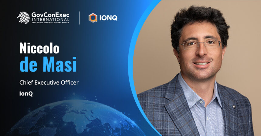 Niccolo de Masi headshot. IonQ CEO on Oxford Ionics quantum computing acquisition