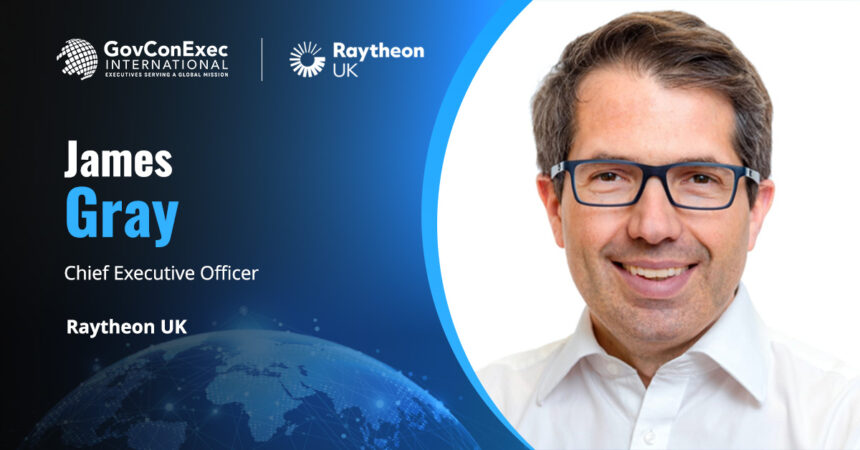 james-gray-raytheon-paveway-bomb-eurofighter James Gray headshot. Raytheon UK CEO on Paveway IV bomb integration demo for Eurofighter Typhoon.