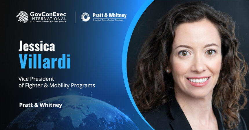 Jessica Villardi headshot. Pratt & Whitney VP on integrated engine sustainment contract award from NATO
