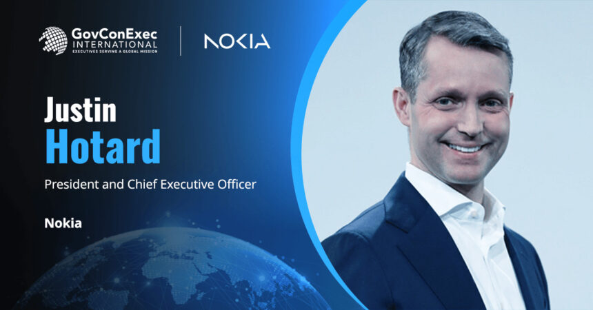 Justin Hotard headshot. Nokia chief on its Oulu expansion for AI, 5G and 6G
