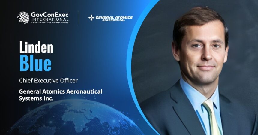 linden-blue-general-atomics-mq9b-skyguardian-belgium Linden Blue headshot. GA-ASI CEO on drones for ISR in Belgium