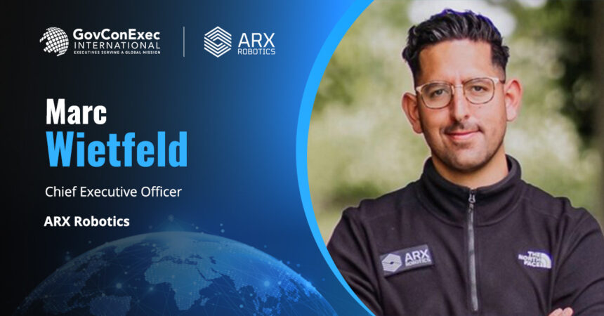 marc-wietfeld-arx-robotics-ceo Marc Wiefeld headshot. ARX Robotics CEO discussion on the company's combat robot development