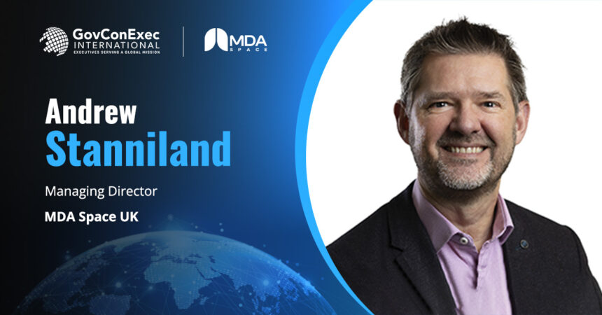 mda-space-uk-managing-director-andrew-stanniland Andrew Stanniland headshot. Space industry exec is now MDA Space UK managing director