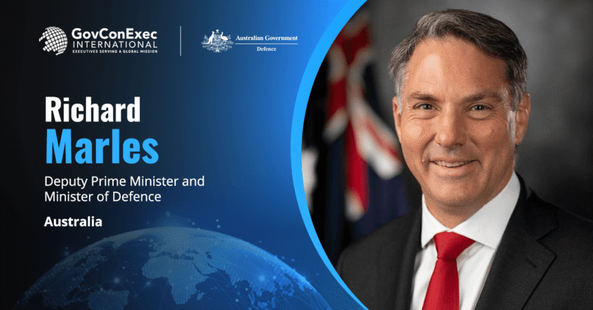 Richard Marles headshot. Australian defense chief on Anduril Ghost Shark contract award
