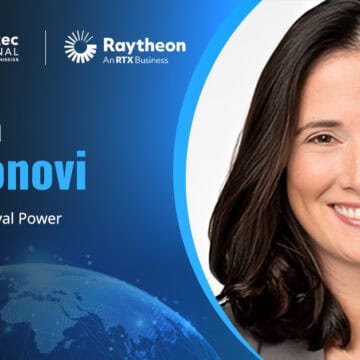 Barbara Borgonovi headshot. Raytheon naval power president on SPY-6 radar contract award