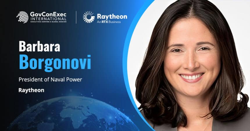 Barbara Borgonovi headshot. Raytheon naval power president on SPY-6 radar contract award
