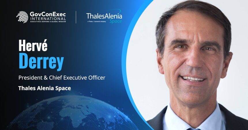 herve-derrey-thales-alenia-space-space-smart-factory-rome Hervé Derrey headshot. Thales Alenia Space CEO on new Space Smart Factory in Rome