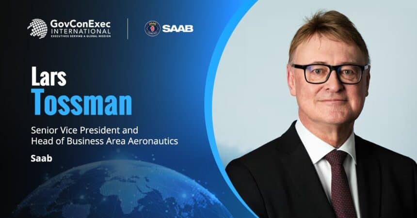 Lars Tossman headshot. Saab Aeronautics lead on Sweden aircraft concept studies task order
