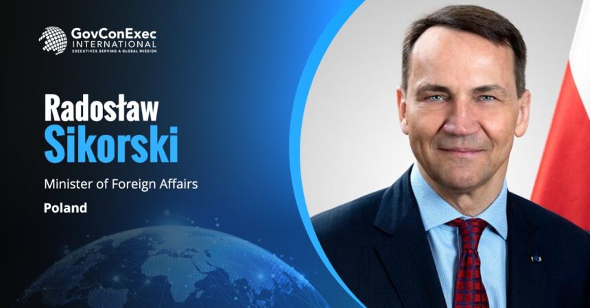 radoslaw-sikorski-poland-counter-drone-technology Radosław Sikorski headshot. Poland's foreign minister on NATO counter-drone technology