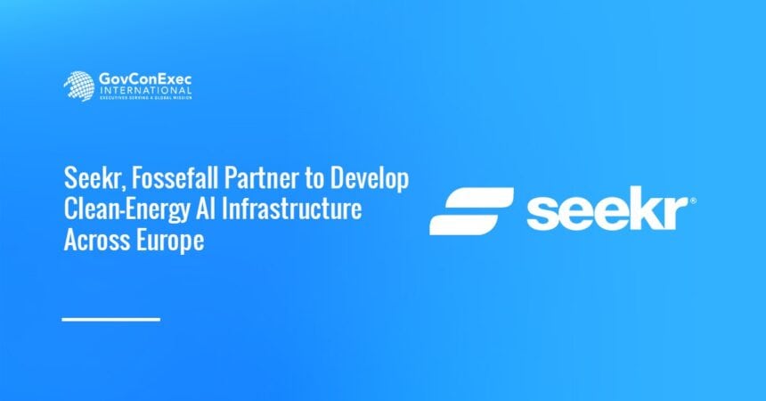 Seekr Technologies logo. Seekr and Fossefall partner to create a renewable-powered AI value chain in Europe.