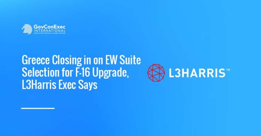 Logo of L3Harris Technologies. L3Harris executive David Nyikos said Greece will decide on the EW for its F-16 fleet soon