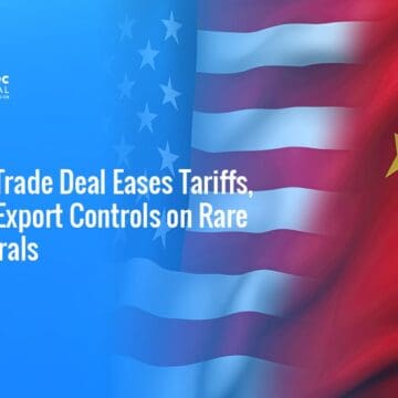 U.S. and Chinese flags representing international relations. U.S. and China recently made a trade agreement