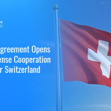 Swiss flag. The revised EDA administrative arrangement gives Switzerland structured access to more EU defense programs.