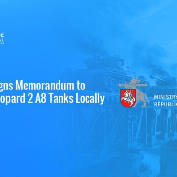 Ministry of National Defence logo. Lithuania has signed a memorandum to assemble and maintain Leopard 2 A8 tanks locally.