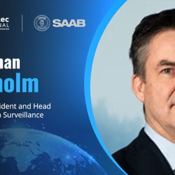 Saab SVP Carl-Johan Bergholm. Sweden has awarded Saab an order for sensors and command-and-control systems.