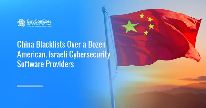 china-blacklists-us-israeli-cybersecurity-software China's flag. China told Chinese companies not to use American and Israeli cybersecurity software