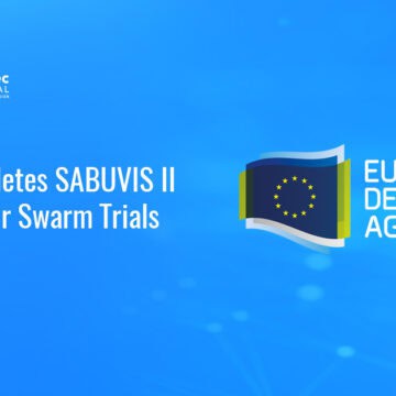 European Defence Agency logo. EDA completed the Swarm of Biomimetic Underwater Vehicles II project.