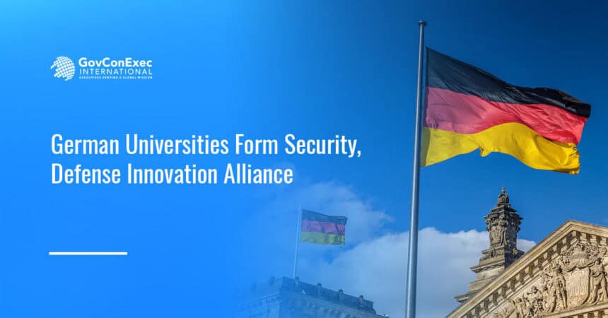 German flag. Two Munich universities launched the TUM Security and Defense Alliance.