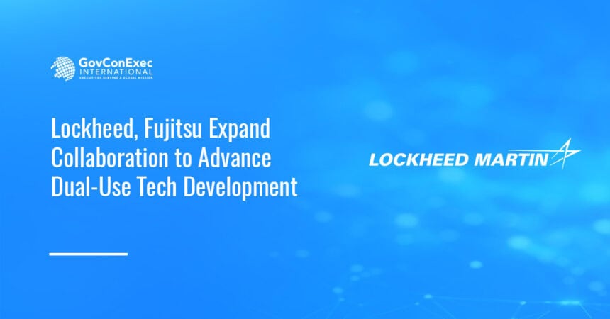 Lockheed Martin logo. Lockheed and Fujitsu signed an MOU to accelerate the development of dual-use technologies.