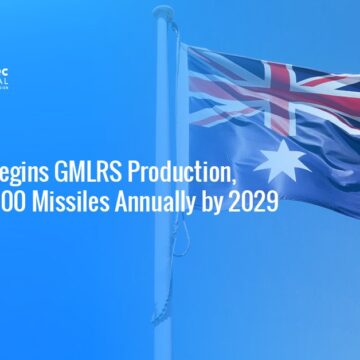 Australia flag. Australia has begun GMLRS missile production.