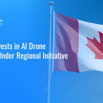 Canadian flag. Canada has invested in Landing Zones Canada to advance GITPO RPAS.