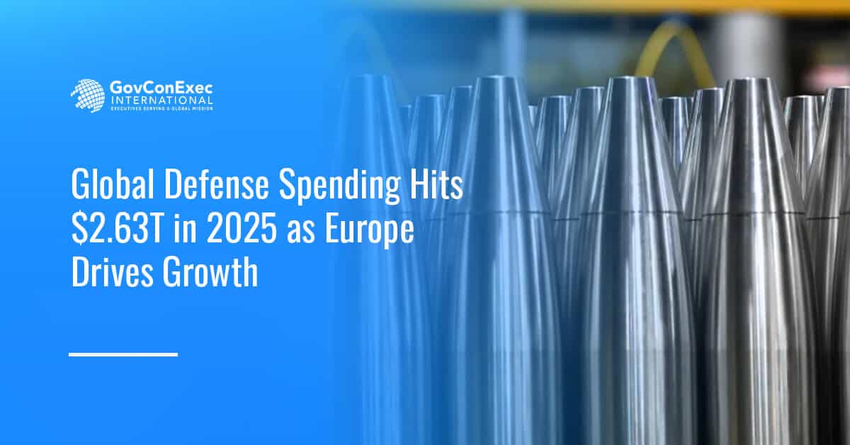 Global Defense Spending Hits $2.63T in 2025 as Europe Drives Growth