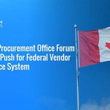 Canada flag. Canadian officials examine vendor performance tracking as part of broader procurement reform efforts.