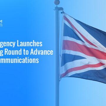 United Kingdom's flag. The UK Space Agency launched a new funding round to advance satellite communications technology.