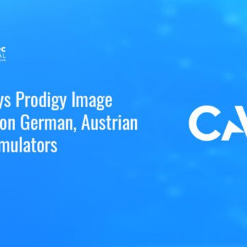 CAE logo. CAE has deployed its Prodigy image generator on German and Austrian military flight simulators.