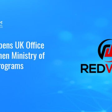 Redwire logo. Redwire has opened a new office in the U.K. to support the Ministry of Defence programs.