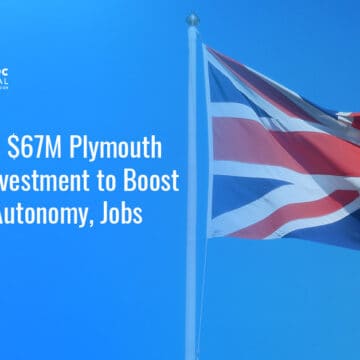 British flag. New U.K. defense investment supports maritime drones, workforce training and industrial growth.