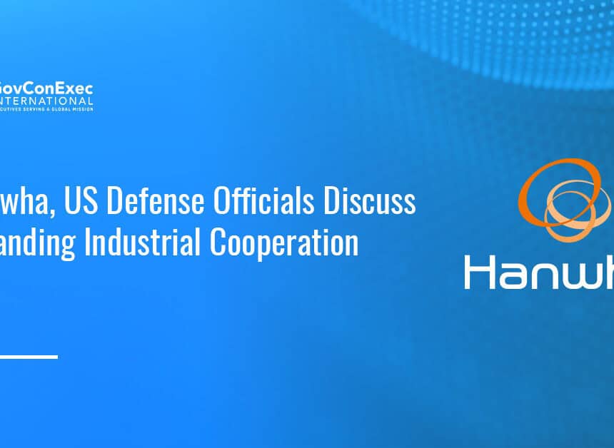 Hanwha logo. Hanwha Aerospace hosted a delegation of senior U.S. defense officials led by retired Adm. Harry Harris.