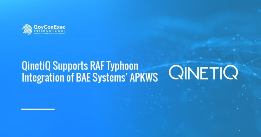 QinetiQ logo. QinetiQ supported RAF and BAE Systems in integrating and testing APKWS on Typhoon aircraft for counter-drone op